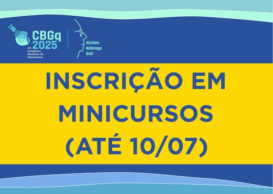 Inscrições para minicursos